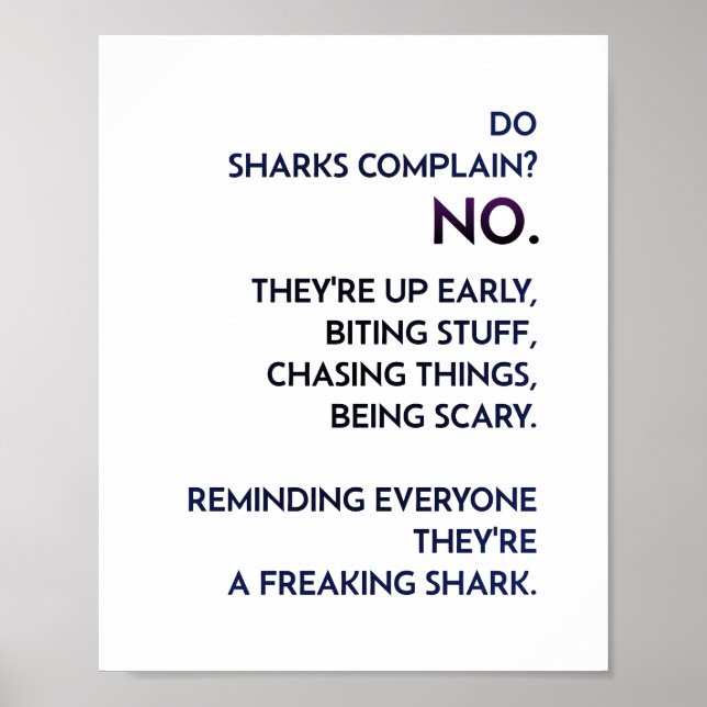 ’Shark Mindset’-offert Poster (Framsidan)