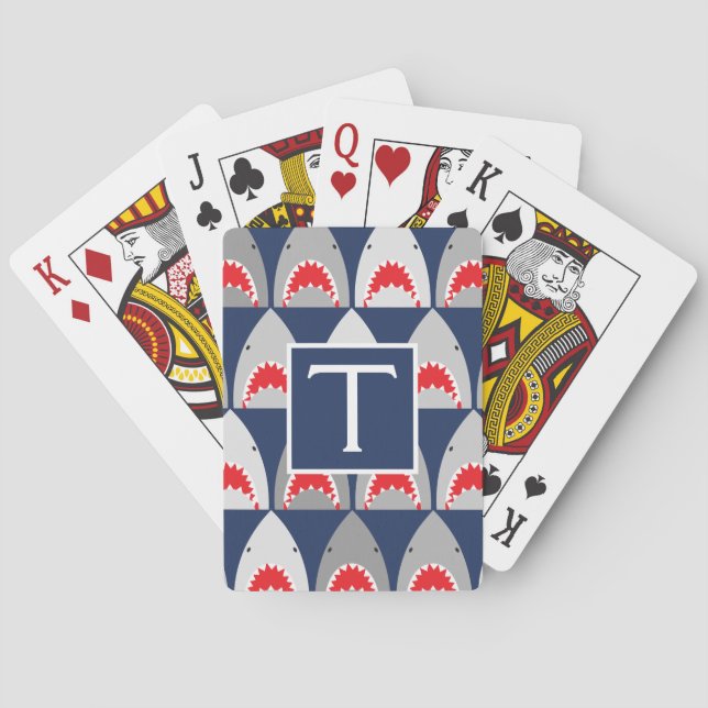 Shark Mönster Casinokort (Baksidan)