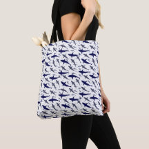 Shark Mönster Tote Bag | Oceantema för Halloween