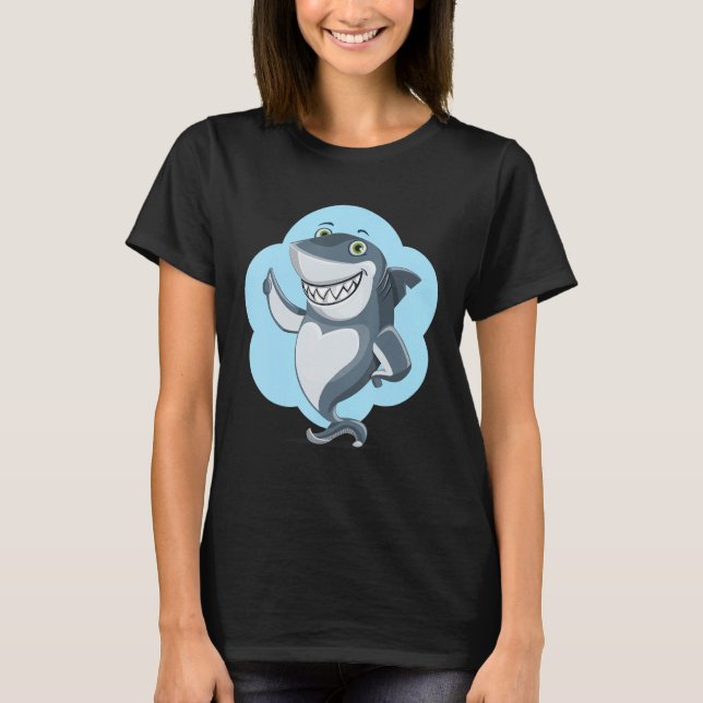 Shark Motif Boys Shark T Shirt (Framsida)