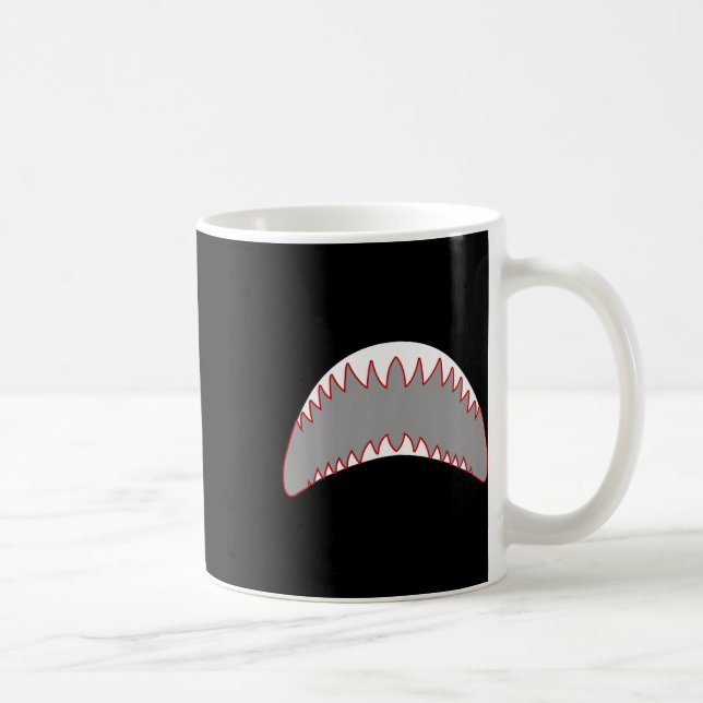Shark Mouth Jaw Lazy Easy Costume for Halloween Pa Kaffemugg (Höger)