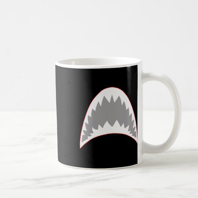 Shark Mouth Jaw Lazy Easy Costume for Halloween Pa Kaffemugg (Höger)