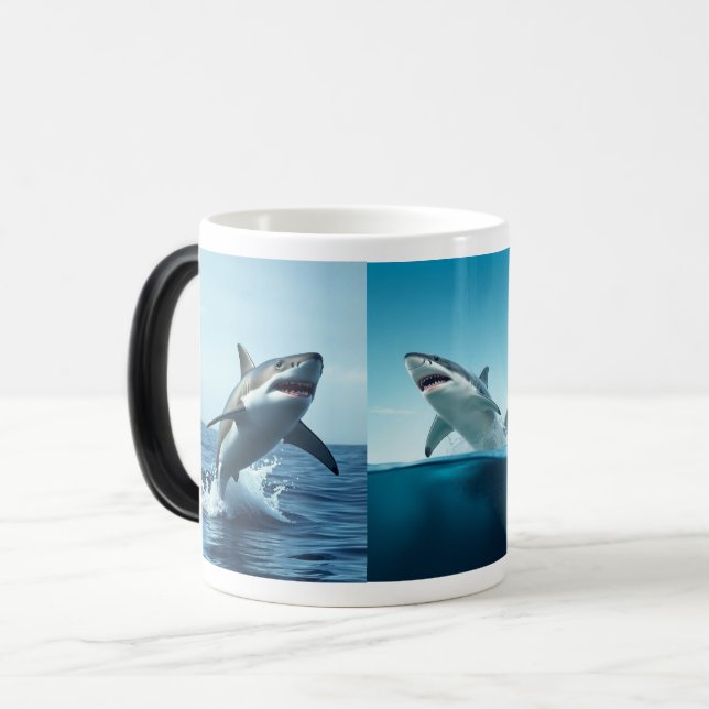 Shark mug magisk mugg (Framsida vänster)
