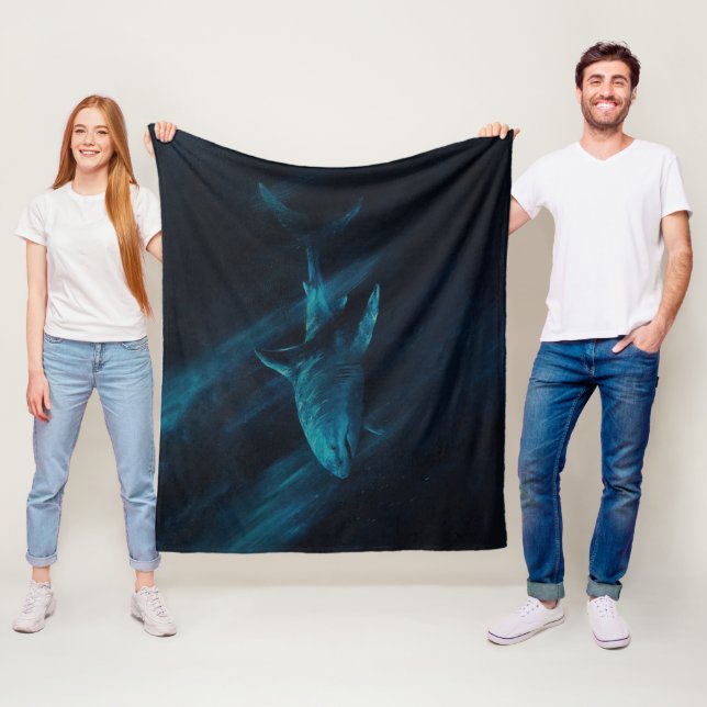 Shark Original 50 x 60 flanellfilt Fleecefilt (På plats)