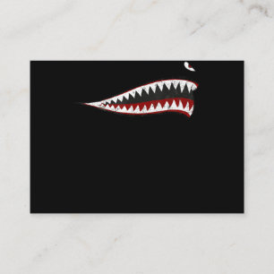 Shark P-40 Warhawk Nose Art Wwii WW2-flygplan Visitkort