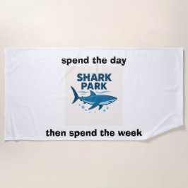 shark park beach towel