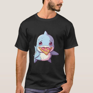 Shark Pizza Kawaii Anime Pastel Chibi Art Shark Lo T Shirt