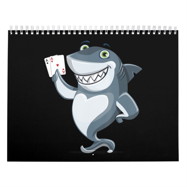 Shark Poker Player - Funny Poker Gift Kalender (Omslag)