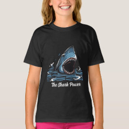 Shark Power Girl T Shirt