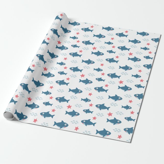 Shark Presentpapper (Utrullad)