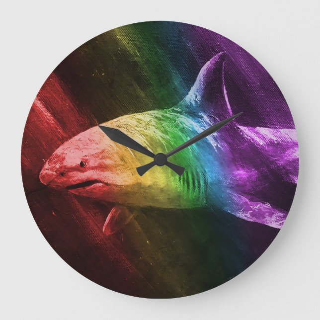Shark Pride Stor Klocka (Framsida)