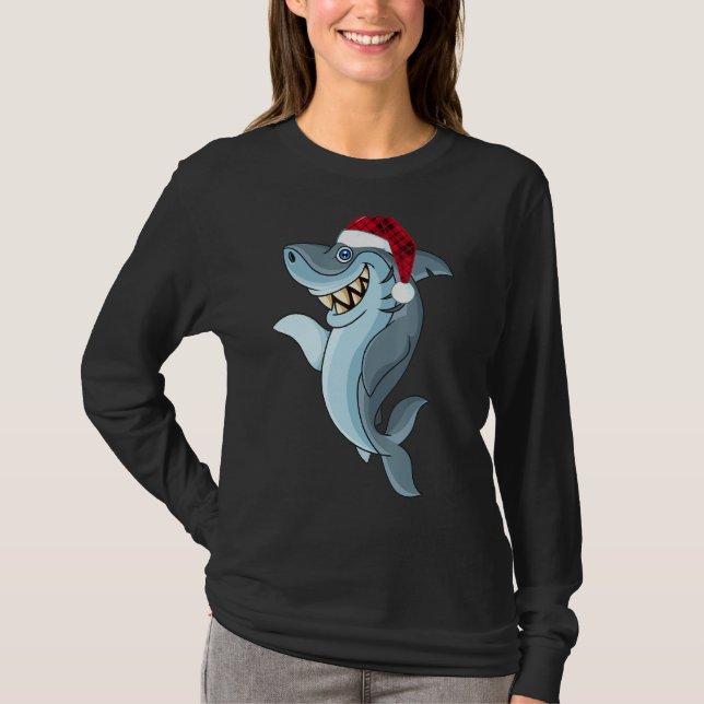Shark Santa Tee Buffalo Play Shark Hat jul (Framsida)