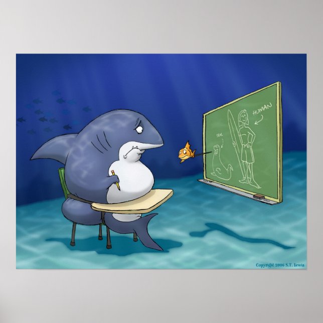 Shark School Poster (Framsidan)