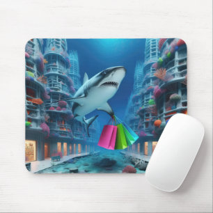 Shark Shopping i en undervattensstad Musmatta