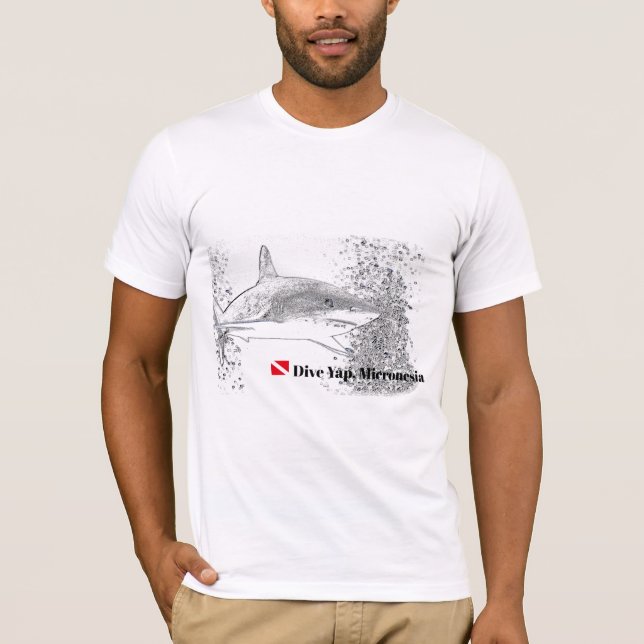 Shark Silhouette T Shirt (Framsida)