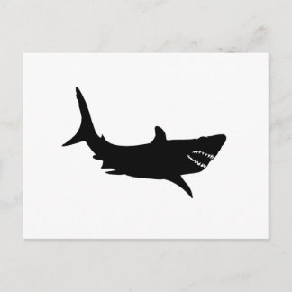 Shark Silhouette Vykort