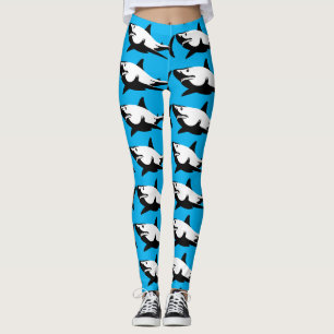SHARK SKRIV BLUE YOGA BYXOR
