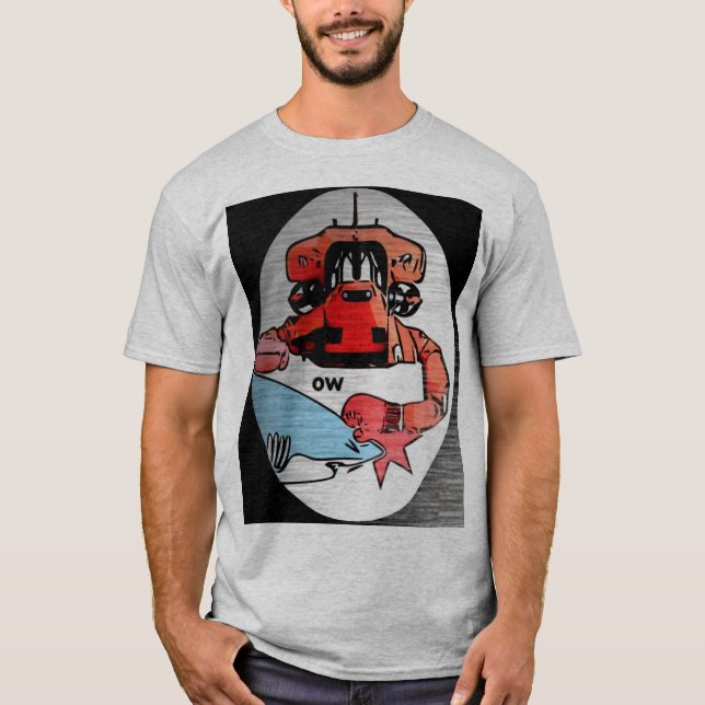 Shark Slår Robot Shirt T (Framsida)