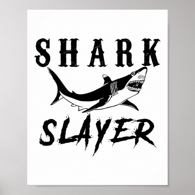 Shark Slayer Shark Fishing And Salt Water Anglers  Poster (Framsidan)