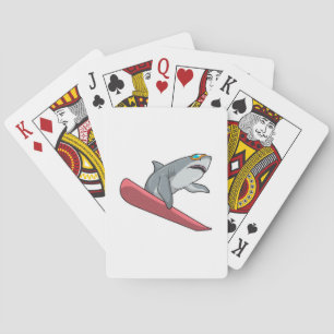 Shark Snowboarder Snowboard Casinokort