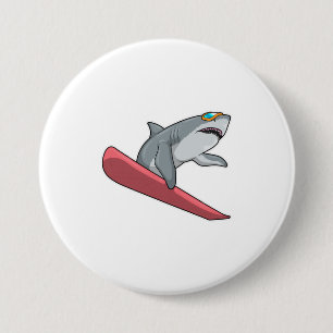 Shark Snowboarder Snowboard Knapp