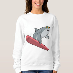 Shark Snowboarder Snowboard T Shirt