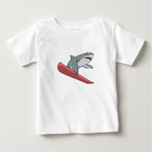 Shark Snowboarder Snowboard T Shirt