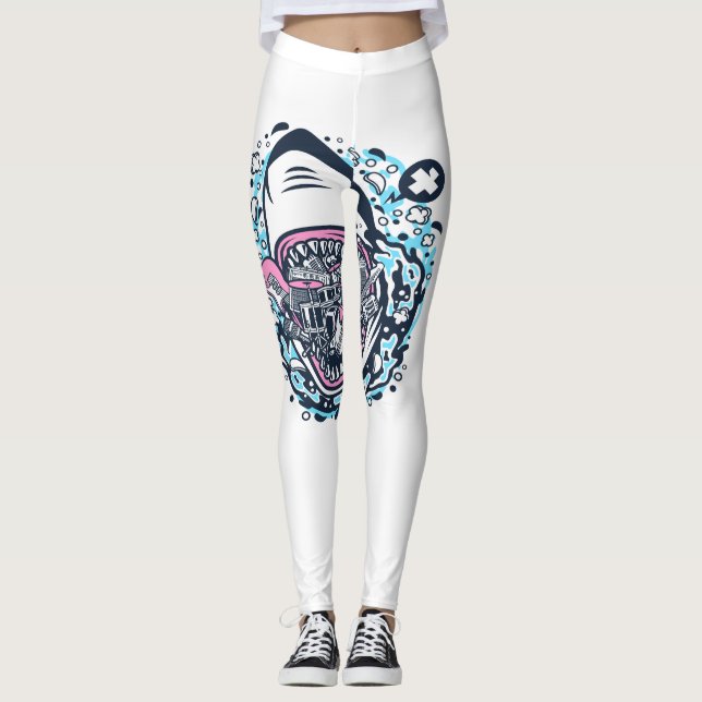 Shark Sten Leggings (Framsida)