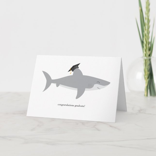 Shark Studenten Card Kort (Framsida)