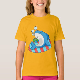 Shark Summer Coconut T Shirt