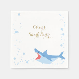Shark Summer Party Splish Stänk Birthday Bash Pappersservett