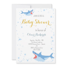 Shark Summer Party Splish Stänk Kids Baby Shower