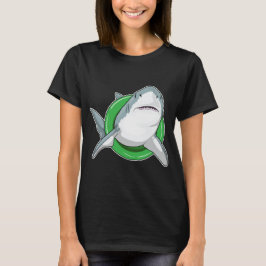 Shark Swimming Life buoy T Shirt