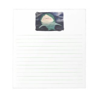 Shark Swimming, Lined Notepads Anteckningsblock