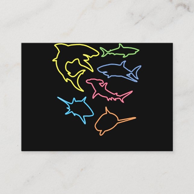 Shark Symbol - Cute Shark Älskare Gifts Visitkort (Framsida)