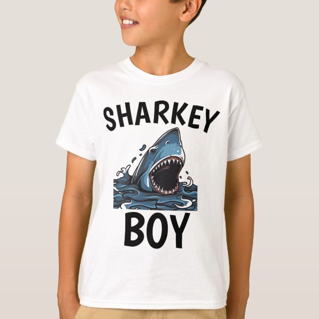 SHARK T-SHIRTS FOR BOYS, SHARKEY BOY (Framsida)