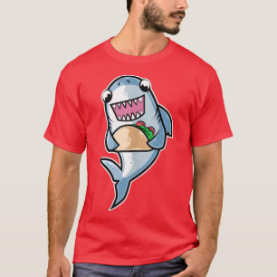 Shark Taco Kawaii Neko Anime Meican food T Shirt