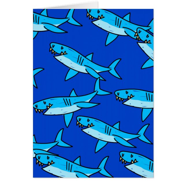 Shark Tapet Hälsningskort (Framsidan)