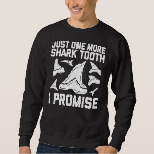 Shark Teeth Collector Coola Fossil Tooth Hunting Lång Ärmad Tröja