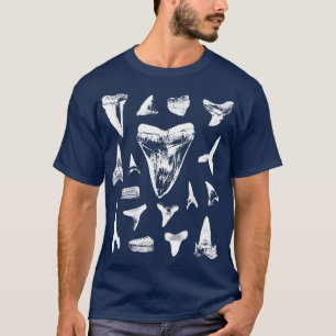 Shark Teeth Fossil Collector Tooth Hunter Geology T Shirt