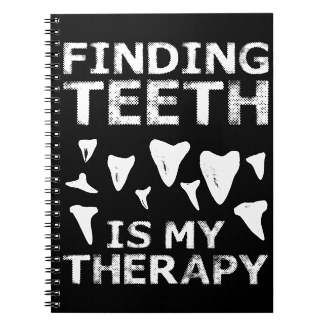 Shark Teeth Hunter Shark Tooth Hunting Fossil Hunt Anteckningsbok (Framsidan)