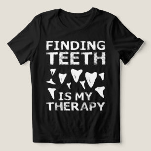 Shark Teeth Hunter Shark Tooth Hunting Fossil Hunt T Shirt