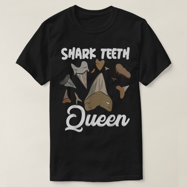 Shark Teeth Queen Shark Teeth Samling T Shirt (Design framsida)