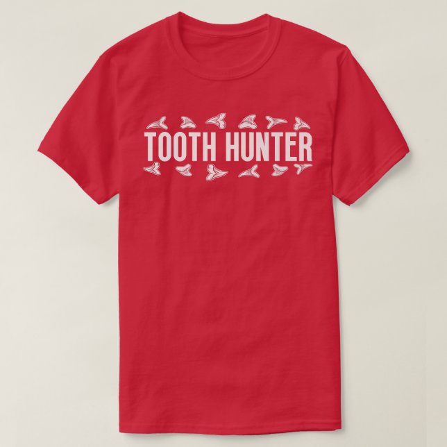 Shark Teeth Tooth Hunter Fossil Hunting T Shirt (Design framsida)