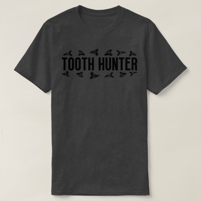 Shark Teeth Tooth Hunter Fossil HuntingT-Shirt T Shirt (Design framsida)