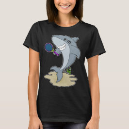 Shark Tennis Player Tennis T Shirt