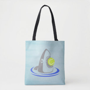 Shark Tennis Tote Bag Tygkasse