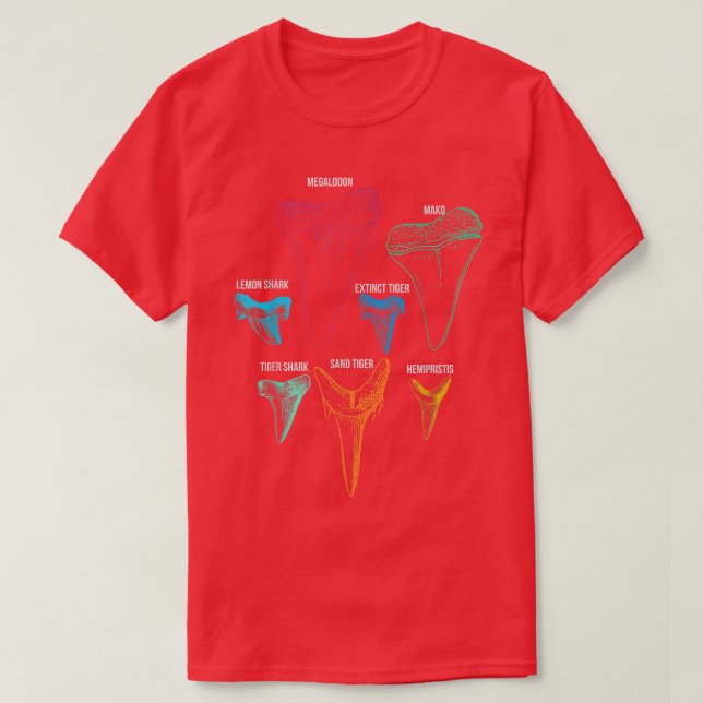 Shark Tooth Hunting Identity Key T  Shirt (Design framsida)