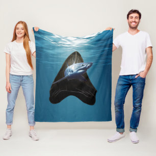 Shark Tooth Ocean Fleecefilt