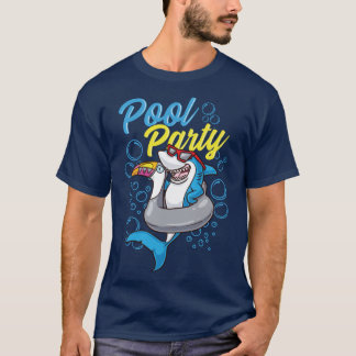 Shark Toucan Floatie Cute Tecknad Shark från bassä T Shirt